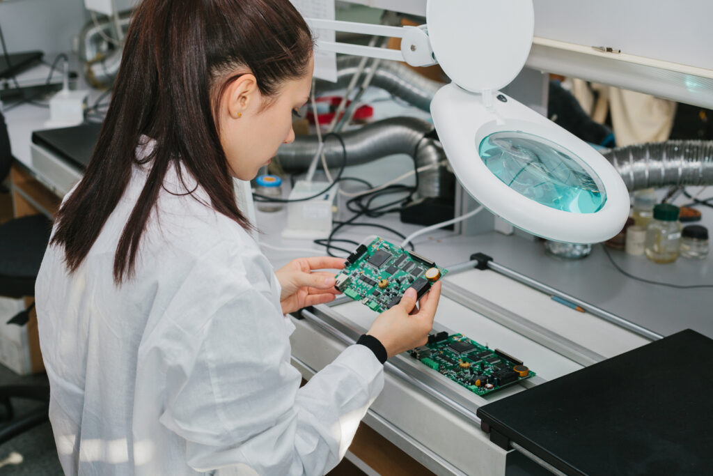 Electronic manufacturing. PCB inspection.